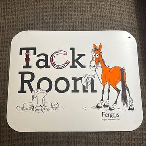 Tack room sign resin 8.5 x 11
